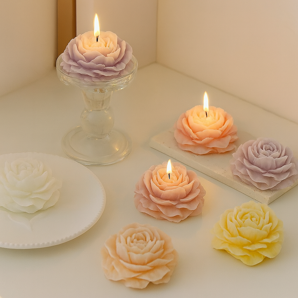Flower Shape Scented Candle