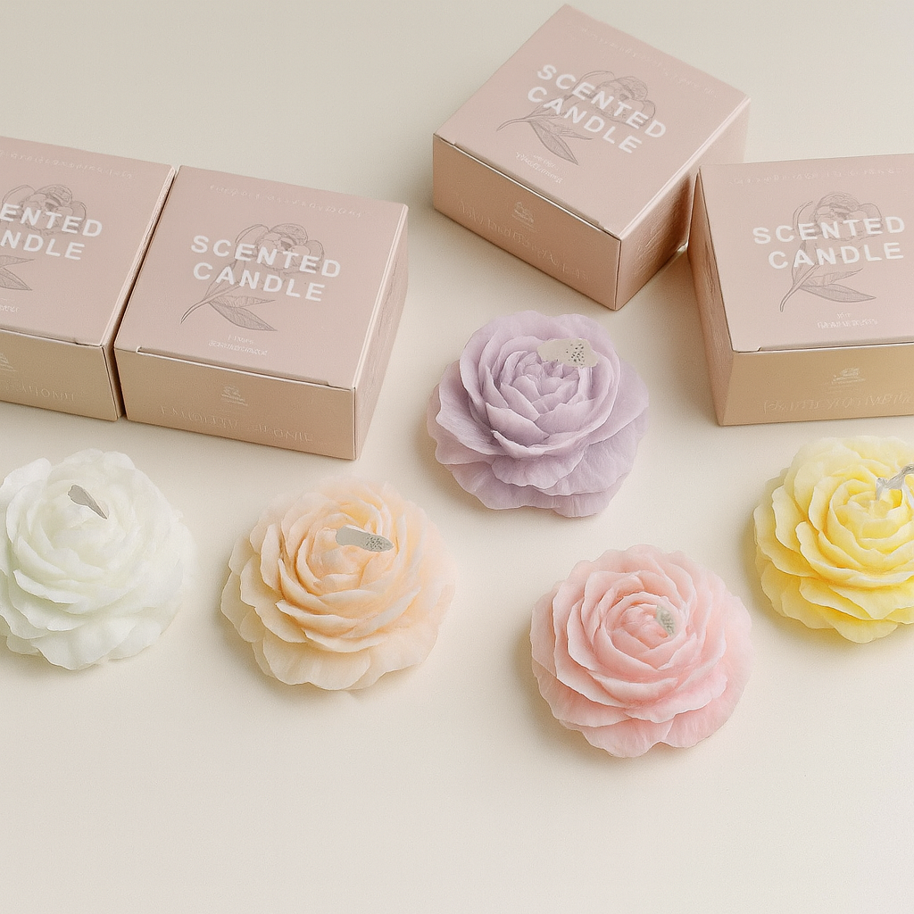Flower Shape Scented Candle