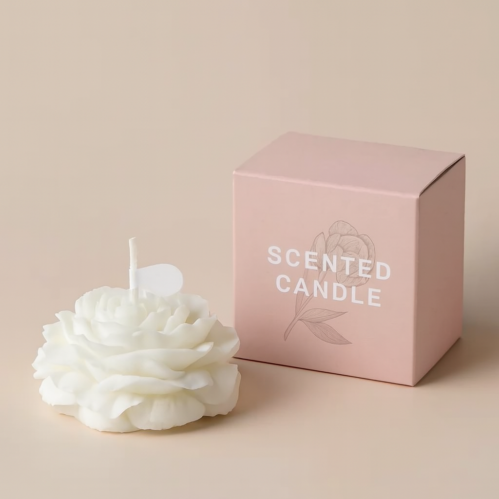 Flower Shape Scented Candle