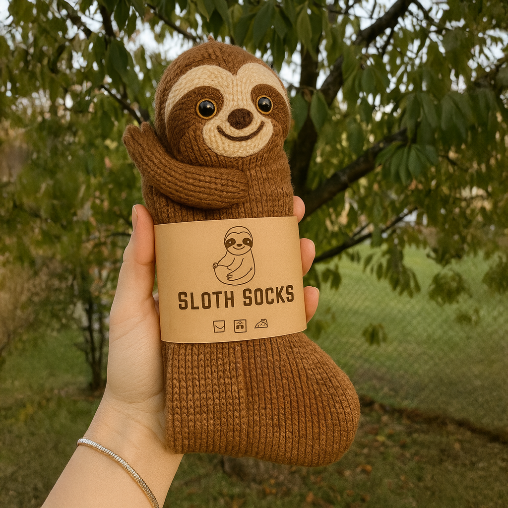 Plush Crochet Animal Socks
